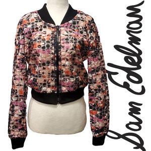 𝗦𝗮𝗺 𝗘𝗱𝗲𝗹𝗺𝗮𝗻 Embroidered Mesh Jacket